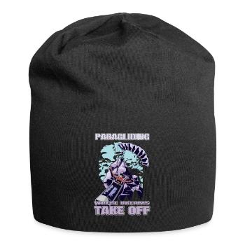 Paragliding – Where Dreams Take Off - Jersey Beanie - black - Front