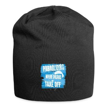 Paragliding – Where Dreams Take Off - Jersey Beanie - black - Front