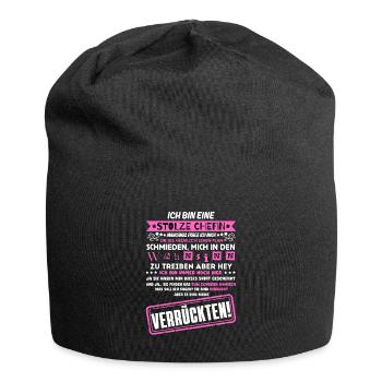 a proud of a troop of crazy - Jersey Beanie - black - Front