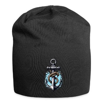 Aesthetic Anchor Design - Jersey Beanie - black - Front