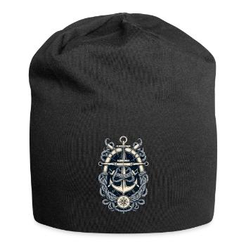 Aesthetic Anchor Design - Jersey Beanie - black - Front