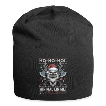 Ho Ho Let's get a mead - Jersey Beanie - black - Front