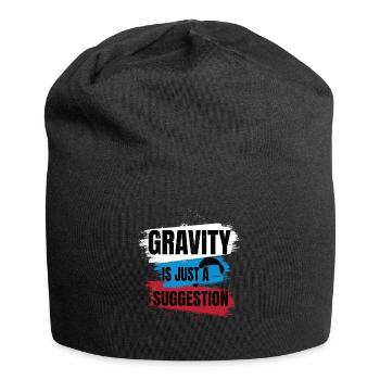 La gravité n’est qu’une suggestion – Parapente - Bonnet en jersey - noir - Devant