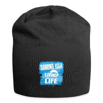 Soaring High Living Life – Paragliding Spirit - Jersey Beanie - black - Front