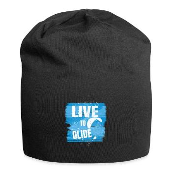 Live to Glide – Paragliding Passion - Jersey-Beanie - Schwarz - Vorne