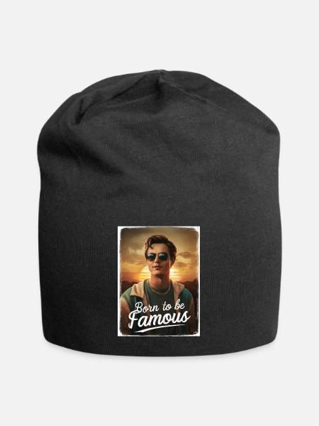 Geboren, um berühmt zu werden Junge Sunrise coole Sonnenbrille - Jersey-Beanie - Schwarz