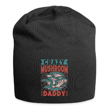 Mushroom Foraging Hunter Crazy Mushroom Daddy - Jersey-Beanie - Schwarz - Vorne