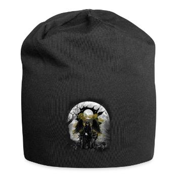 mystique halloween fantôme - Bonnet en jersey - noir - Devant