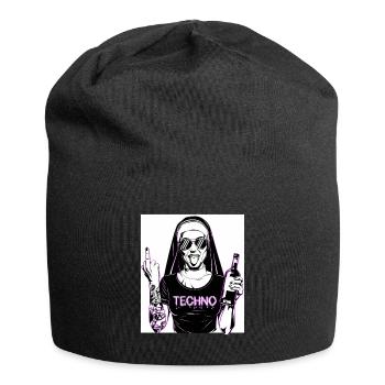 Rebellious Nun Techno Party Hardstyle - Bonnet en jersey - noir - Devant
