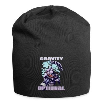 Gravity Is Optional – Paragliding Freedom - Jersey Beanie - black - Front