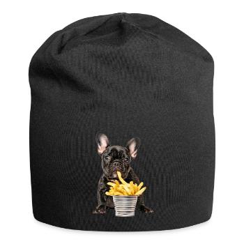 Bouledogue français - Bonnet en jersey - noir - Devant