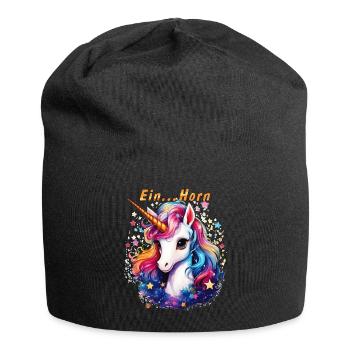 EIN...HORN - Jersey-Beanie - Schwarz - Vorne