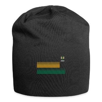 Jamaïque Jamaïque Rasta Raggea Drapeau Rastafari - Bonnet en jersey - noir - Devant