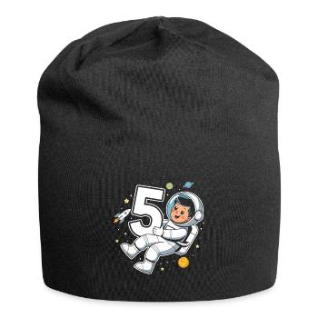 5th Birthday Astronaut Space Adventure for Boys - Jersey-Beanie - Schwarz - Vorne