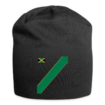 Jamaïque Jamaïque Rasta Raggea Drapeau Rastafari - Bonnet en jersey - noir - Devant