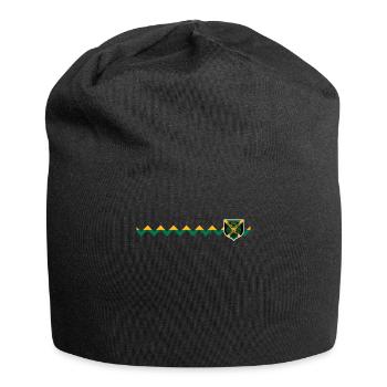 Jamaïque Jamaïque Rasta Raggea Drapeau Rastafari - Bonnet en jersey - noir - Devant
