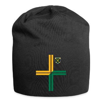 Jamaïque Jamaïque Rasta Raggea Drapeau Rastafari - Bonnet en jersey - noir - Devant