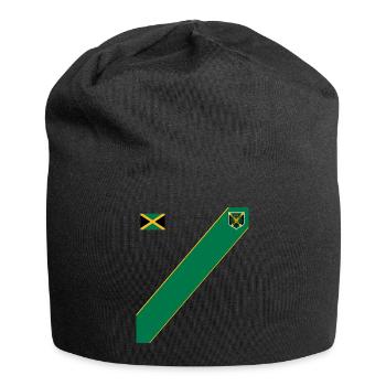 Jamaïque Jamaïque Rasta Raggea Drapeau Rastafari - Bonnet en jersey - noir - Devant
