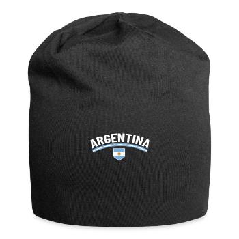 Argentine Cadeau Argentine Drapeau argentin - Bonnet en jersey - noir - Devant