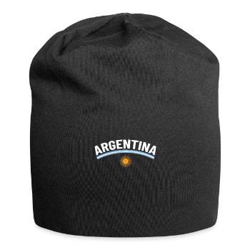 Argentine Cadeau Argentine Drapeau argentin - Bonnet en jersey - noir - Devant