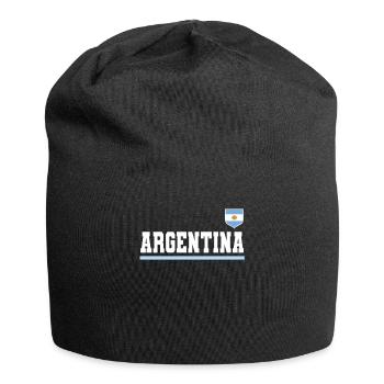 Argentine Cadeau Argentine Drapeau argentin - Bonnet en jersey - noir - Devant