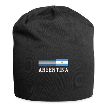Argentinien Geschenk Argentina Argentine Flagge - Jersey-Beanie - Schwarz - Vorne