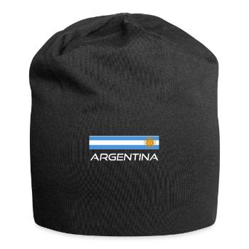 Argentine Cadeau Argentine Drapeau argentin - Bonnet en jersey - noir - Devant