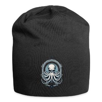 Pieuvre Monstre Marin Style Vintage - Bonnet en jersey - noir - Devant