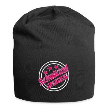 Schulkind 2025 Schulanfang Grundschule Kind - Jersey-Beanie - Schwarz - Vorne