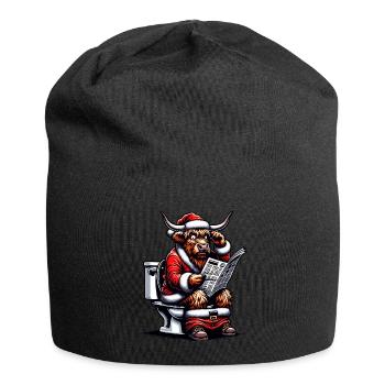 Santa Claus Christmas Men & Women - Jersey Beanie - black - Front