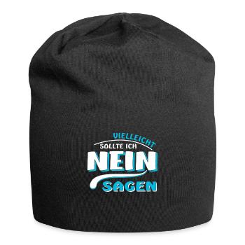 NEIN SAGEN - Jersey-Beanie - Schwarz - Vorne