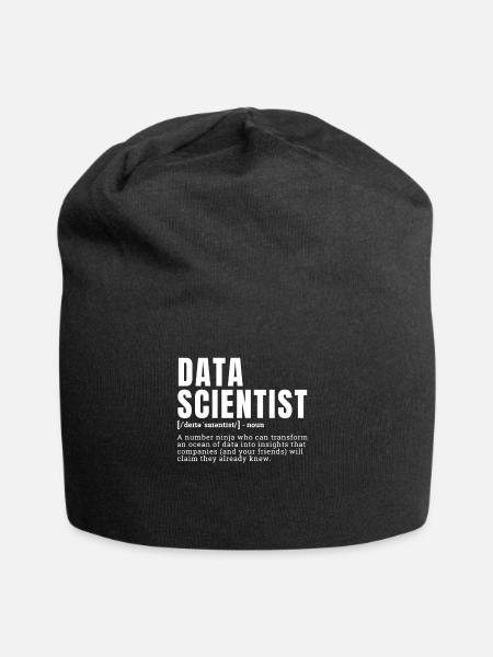 Drôle Data Scientist Définition Profession Occupat - Bonnet en jersey - noir