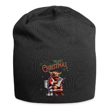Santa Claus Christmas Men & Women - Jersey Beanie - black - Front