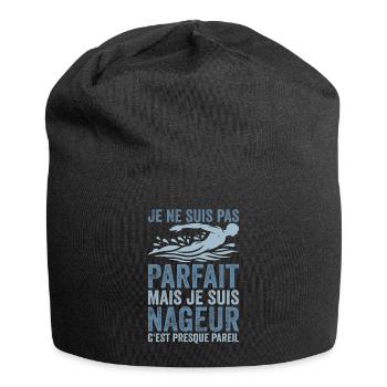 Swimmer | I'm not perfect, I'm a swimmer - Jersey Beanie - black - Front