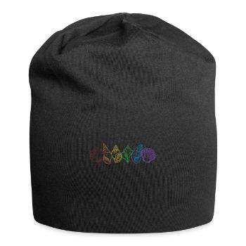 Sac à coquillages arc-en-ciel LGBT Bivalvia Seashell - Bonnet en jersey - noir - Devant