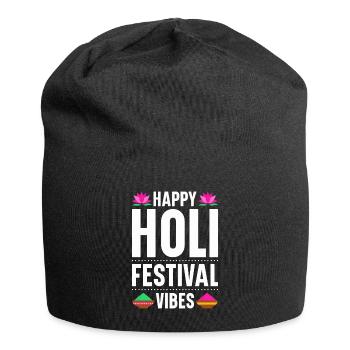 Holi India Holi Festival Happy Holi Fest - Jersey Beanie - black - Front