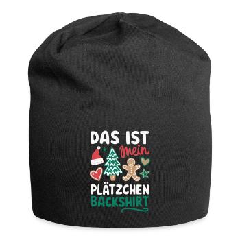 Cookie Baking Shirt Funny Christmas Design - Jersey Beanie - black - Front