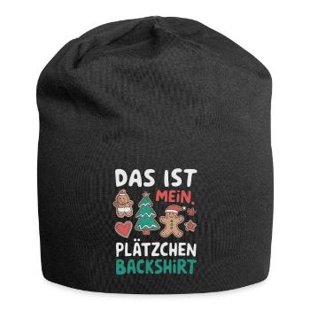 Cookie Baking Shirt Funny Christmas Design - Jersey Beanie - black - Front