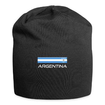 Argentinien Geschenk Argentina Argentine Flagge - Jersey-Beanie - Schwarz - Vorne