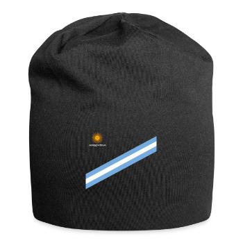 Argentine Cadeau Argentine Drapeau argentin - Bonnet en jersey - noir - Devant