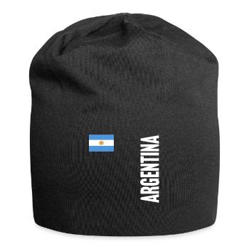 Argentinien Geschenk Argentina Argentine Flagge - Jersey-Beanie - Schwarz - Vorne