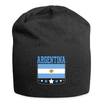 Argentine Cadeau Argentine Drapeau argentin - Bonnet en jersey - noir - Devant