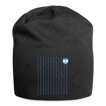 Argentine Cadeau Argentine Drapeau argentin - Bonnet en jersey - noir - Devant