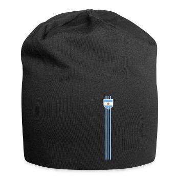 Argentinien Geschenk Argentina Argentine Flagge - Jersey-Beanie - Schwarz - Vorne