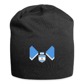 Argentinien Geschenk Argentina Argentine Flagge - Jersey-Beanie - Schwarz - Vorne