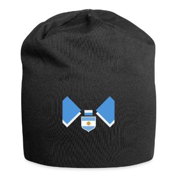 Argentine Cadeau Argentine Drapeau argentin - Bonnet en jersey - noir - Devant