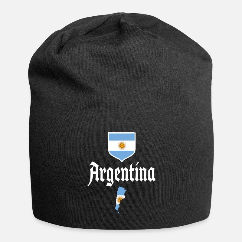 Argentine Cadeau Argentine Drapeau argentin - Bonnet en jersey - noir