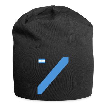 Argentine Cadeau Argentine Drapeau argentin - Bonnet en jersey - noir - Devant