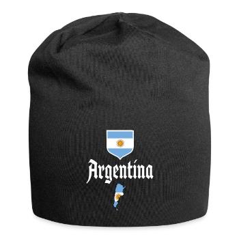 Argentinien Geschenk Argentina Argentine Flagge - Jersey-Beanie - Schwarz - Vorne