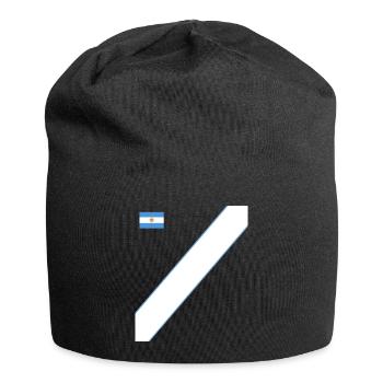 Argentine Cadeau Argentine Drapeau argentin - Bonnet en jersey - noir - Devant